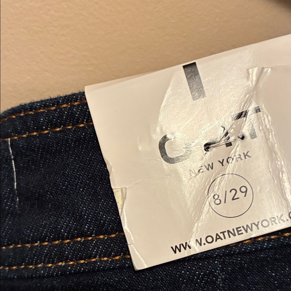 Oat New York Dark Blue Flare Jeans - Picture 7 of 8